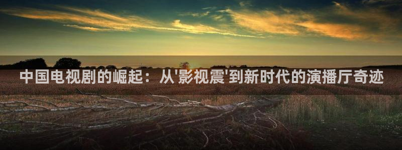 天堂在线影院：中国电视剧的崛起：从\'影视震\'到新时代的演播厅奇迹
